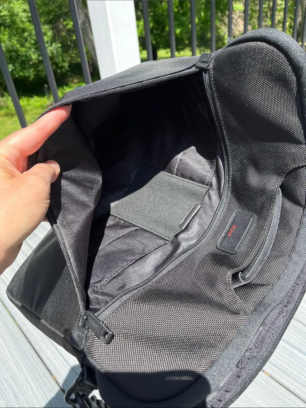 Tumi Alpha Series Crossbody Laptop Briefcase